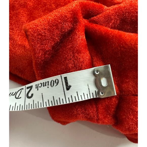 Vintage 60s Mod Go Go Red Orange Suede Romper Playsuit Size Small Medium - Picture 12 of 16